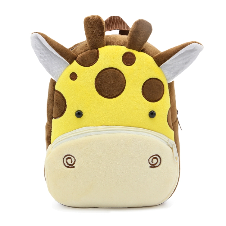 

Kids 3D Animal Velvet Backpacks Children Cartoon Kindergarten Toys Gifts School Bags(Giraffe)