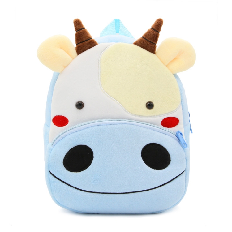 

Kids 3D Animal Velvet Backpacks Children Cartoon Kindergarten Toys Gifts School Bags(Cows)