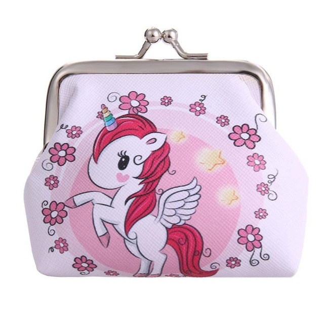 

Women Mini Unicorn Wallet Card Holder Case Coin Purse Clutch Change Bag Children Wallets(3)
