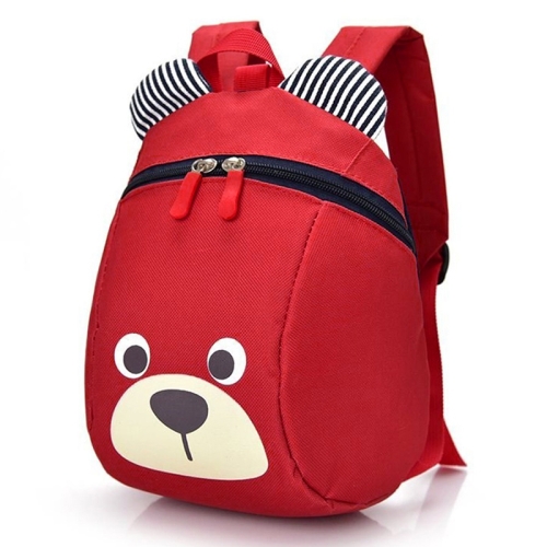 

Children Anti-lost Backpack Toddler Cartoon School Bag(Red)