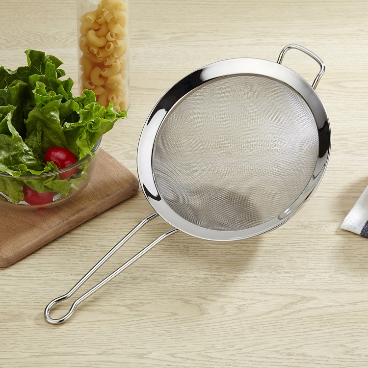 

304 Stainless Steel Net Leak Noodles And Dumplings Filter Fried Colander Mesh Screen