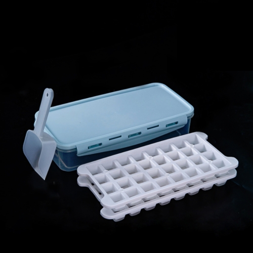 

Household Silicone Ice Box With Lid Ice Cube Mold Refrigerator Ice Lattice Quick Freezer Random Color Delivery, Size:64 Grid