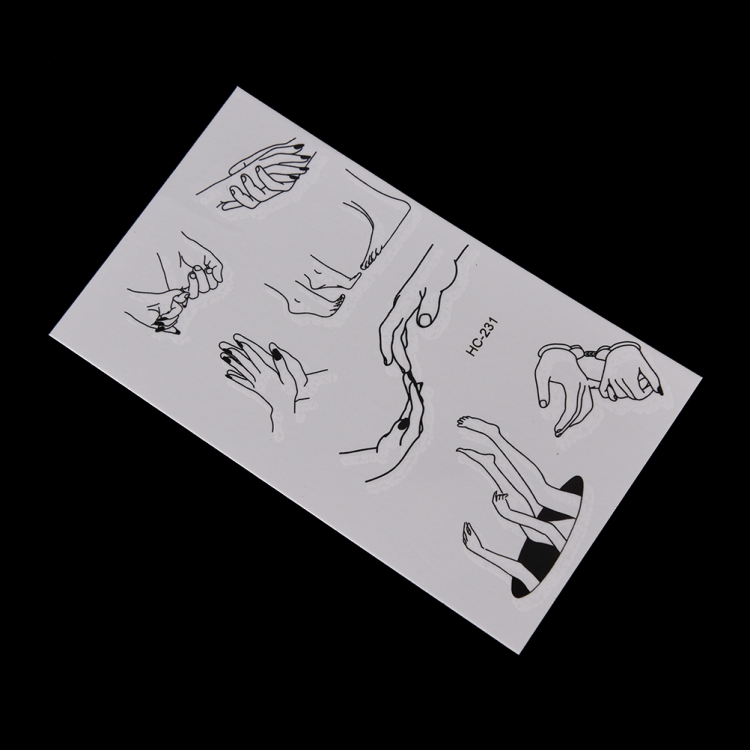 

5 PCS Tattoo Fingers Toes Sexy Waterproof Temporary Tattoo Sticker