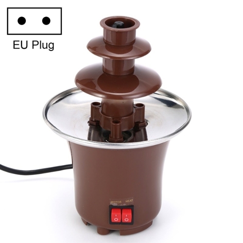 

Mini Three-Layer Stainless Steel Chocolate Fountain Machine DIY Children Party Kitchen Utensils, UK Plug