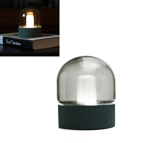 

Creative Nostalgic Glass Night Light USB Rechargeable Breathing Light(Matcha Green)