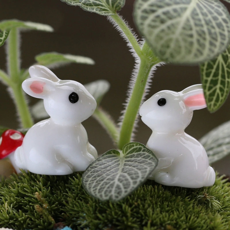 

Lovely Resin Plants Rabbit Micro Landscape Succulent Ornaments Plant Decoration Garden DIY Doll