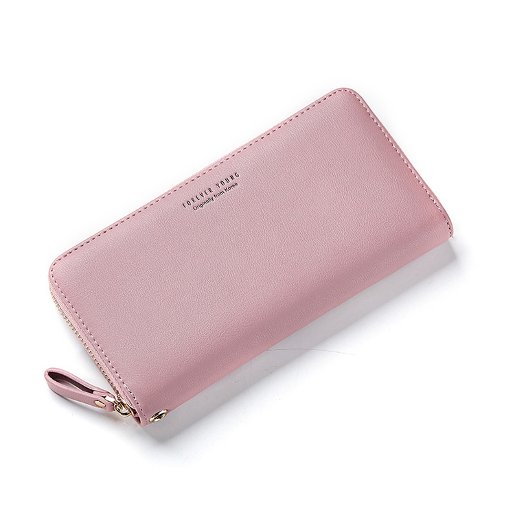 

Women Long Clutch Wallet Large Capacity Wallets Female Purse Phone Pocket Card Holder(Pink)