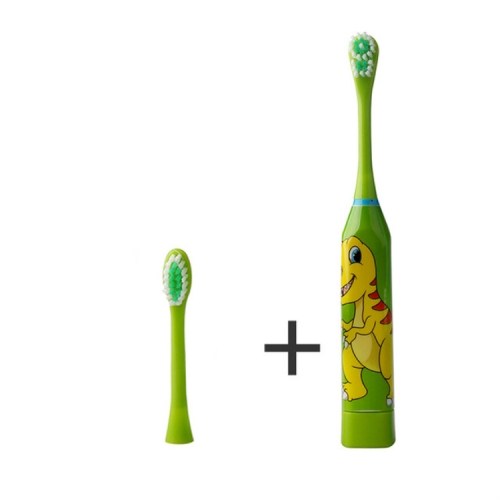 

Portable Automatic Children Ultrasonic Electric Toothbrush(Little Green Dinosaur)