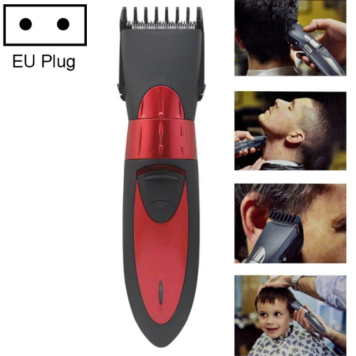 

Waterproof Electric Hair Clipper Rechargeable Hair Trimmer Hair Cutting Machine Haircut Beard Trimer(Red)