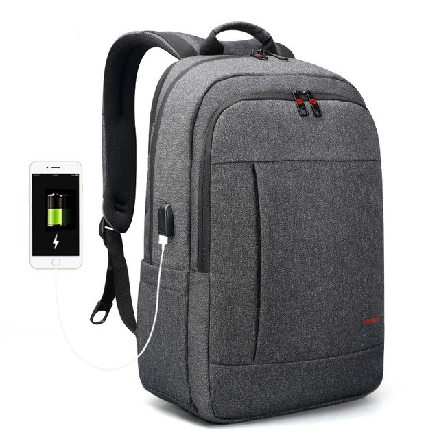 

Tigernu Anti-thief Laptop Backpack Travel Backpack with USB Charging Port(Dark Grey)