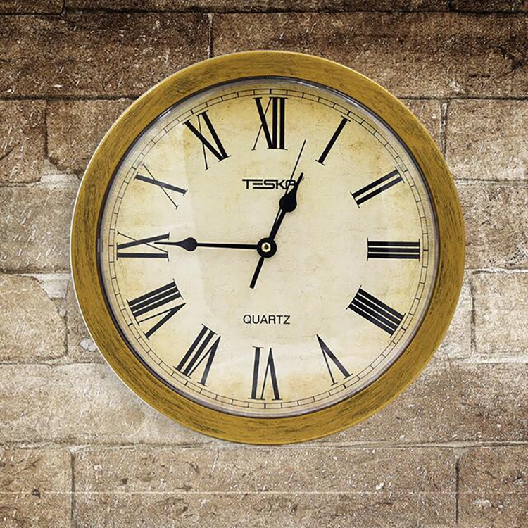 

Clock Cabinet Creative Hidden Money Wall Clock Box Hidden Arrangement Storage Money Insurance Storage Box(Brass)