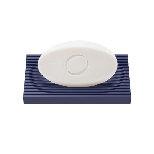 

2 PCS Personalized Soft Rubber Drop-resistant Soap Box Double-sided Bathroom Countertop Type Soap Mop(Blue)