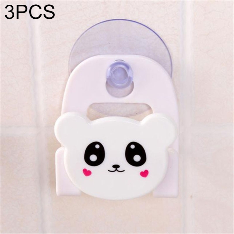 

3 PCS Multifunctional Cartoon Dish Cloth Sponge Holder With Suction Cup(White)