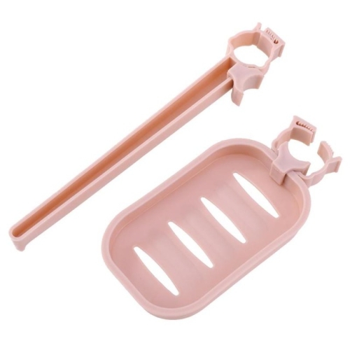 

3 PCS Sink Hanging Storage Rack Sponge Holder Towel Organizer(Pink)