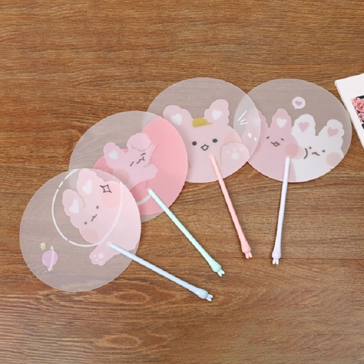 

10 PCS Cartoon Summer Hand Fan Plastic Portable Handheld Cool Fan, Color:Random Color Delivery(535A)