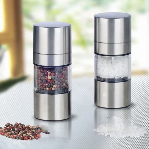 

Manual Pepper Mill Stainless Steel Salt Grinder