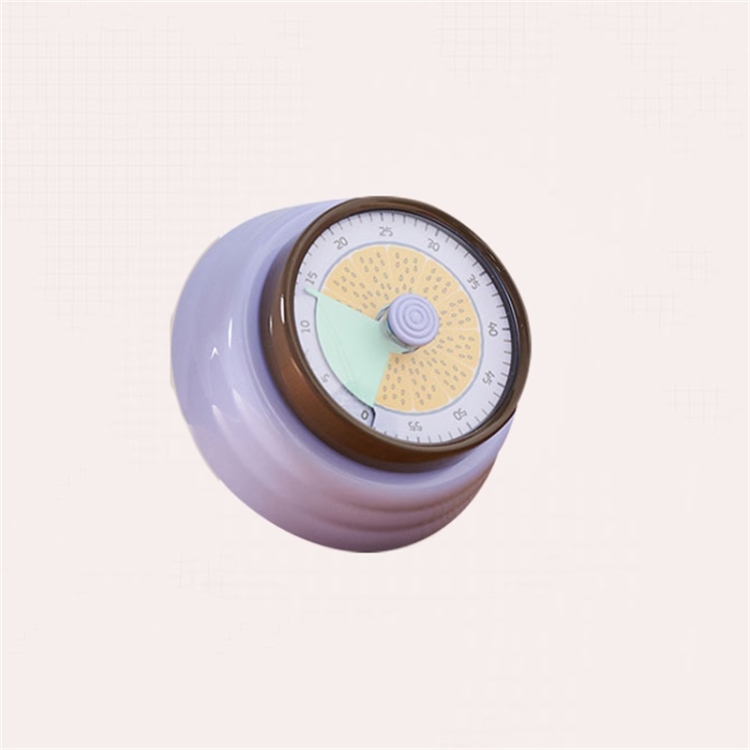 

Kitchen Magnet Mechanical Timer Alarm Clock Countdown(Light Purple)