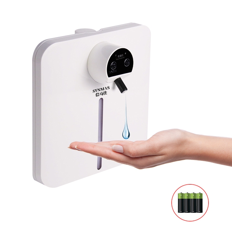

CRUCGRE Intelligent Automatic Induction Soap Dispenser Wall-mounted Foam Hand Washer Disinfector Alcohol Sprayer, Style:Drop Type Battery