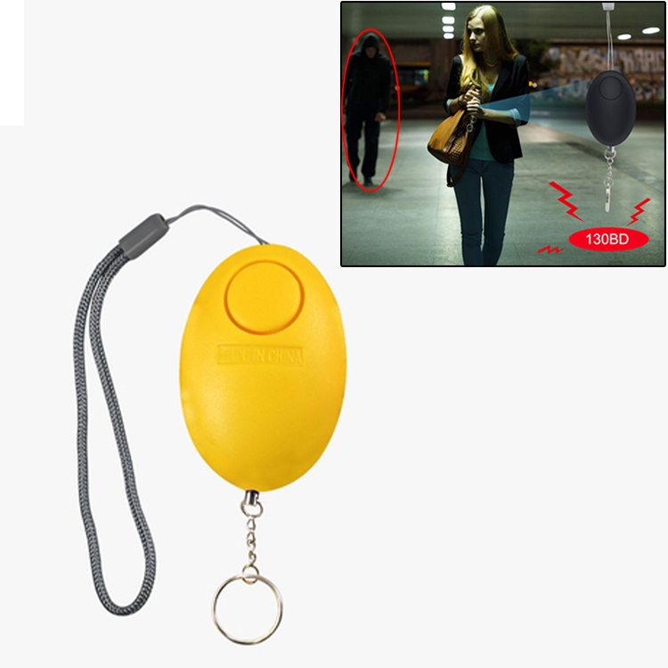 

Self Defense Keychain Personal Alarm Emergency Siren Song Survival Whistle Device(Yellow)