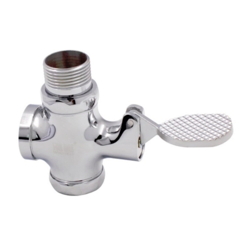 

1 Inch Stool Flushing Valve Foot Pedal Urinal Delay Valve Squatting Toilet Flushing Valve, Style:Copper Medium