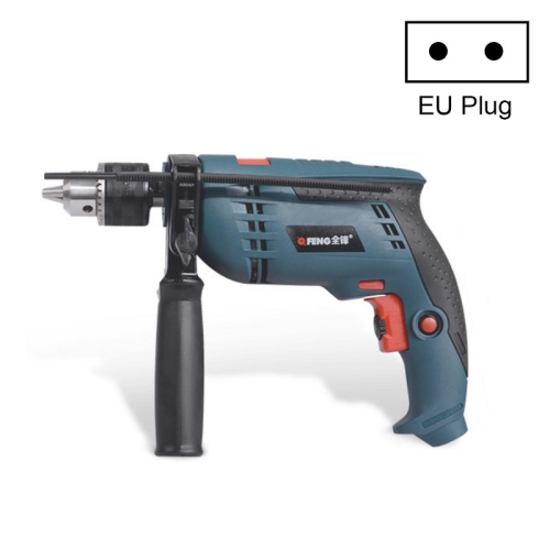 

QFENG Multifunctional High-Power Impact Drill Household Miniature Electric Tool Set,EU Plug, Specification:Standard Set