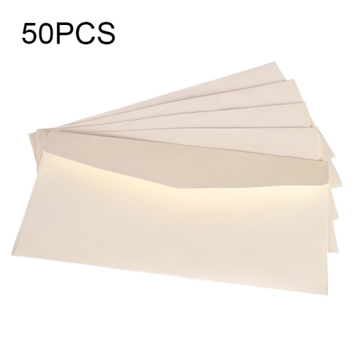 

10 PCS Kraft Paper Envelope Message Card Letter Stationary Storage Paper Gift,Size: 22x11cm(White)