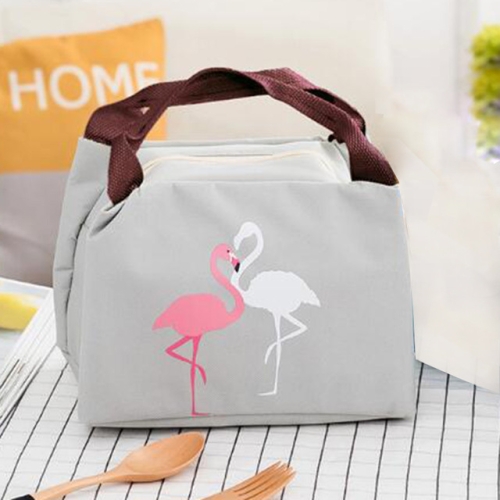 

Multifunction Outdoor Flamingo Picnic Bag For Lunch Portable Waterproof Thermal Food Warm Keeper Bag(Gray)