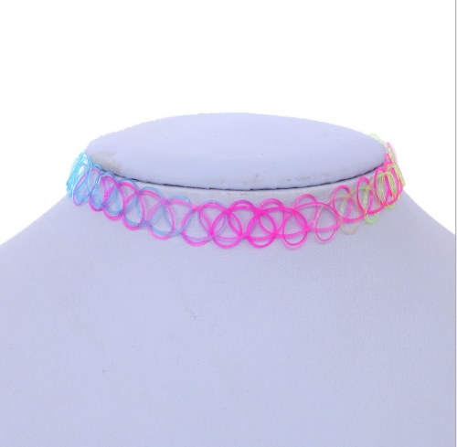 

3 PCS Fashion Braided fishline Clavicle Chain Choker Necklaces(Colours)