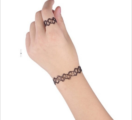 

3 PCS Fashion Braided fishline Clavicle Chain Choker Necklaces(Bracelet)