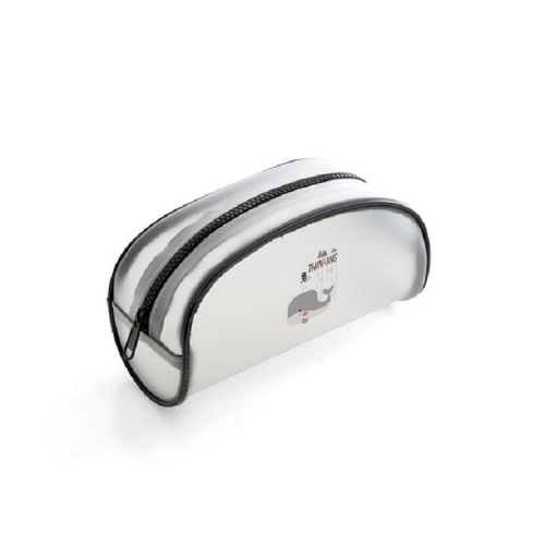 

Transparent Cosmetic Bag Portable Travel Large-capacity Toiletry Bag, Style:Semicircle Bag