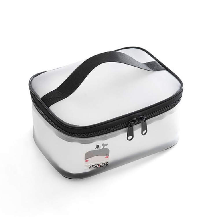 

Transparent Cosmetic Bag Portable Travel Large-capacity Toiletry Bag, Style:Small Handbag