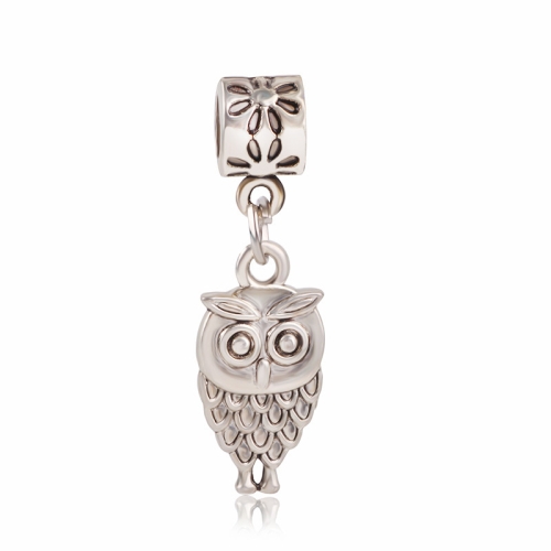 

10 PCS Owl Big Hole Beads Bracelet Pendant DIY Jewelry Accessories