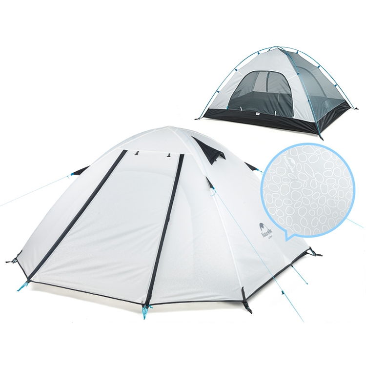 

Naturehike Tent Outdoor Rainstorm-proof Thickened Beach Seaside Camping Equipment, Style:3 People(Bright Moon White)