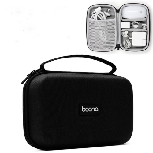 

Power Adapter Headset Data Cable Portable Storage Bag For Macbook Air/Pro Notebook(Black)