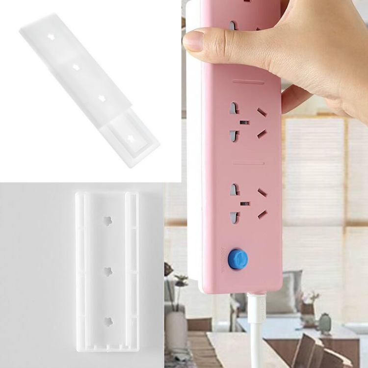 

10 PCS Socket Plug Wall-mounted Socket Sticker Holder(White)