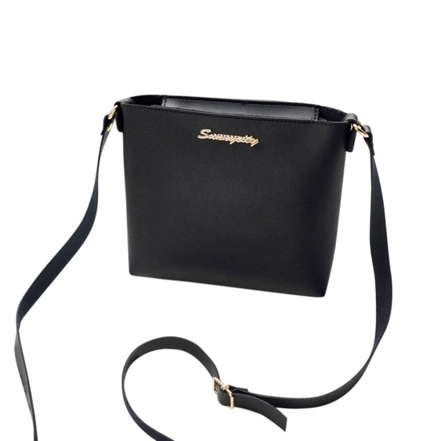 

Women Solid zipper Shoulder Bag Crossbody Bag Messenger Phone Coin Bag(Black)