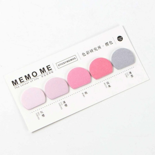 

Round Shape Various Colorful Self-Adhesive N Times Memo Pad Sticky Notes Bookmark School Office Stationery Supply(C109-Cherry)