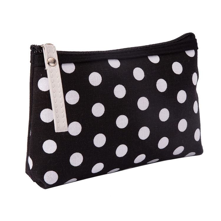

Women Plaid Travel Cosmetic Makeup Bag Handbag Female Zipper Purse Small Bags Travel Beauty Organizer(Black)