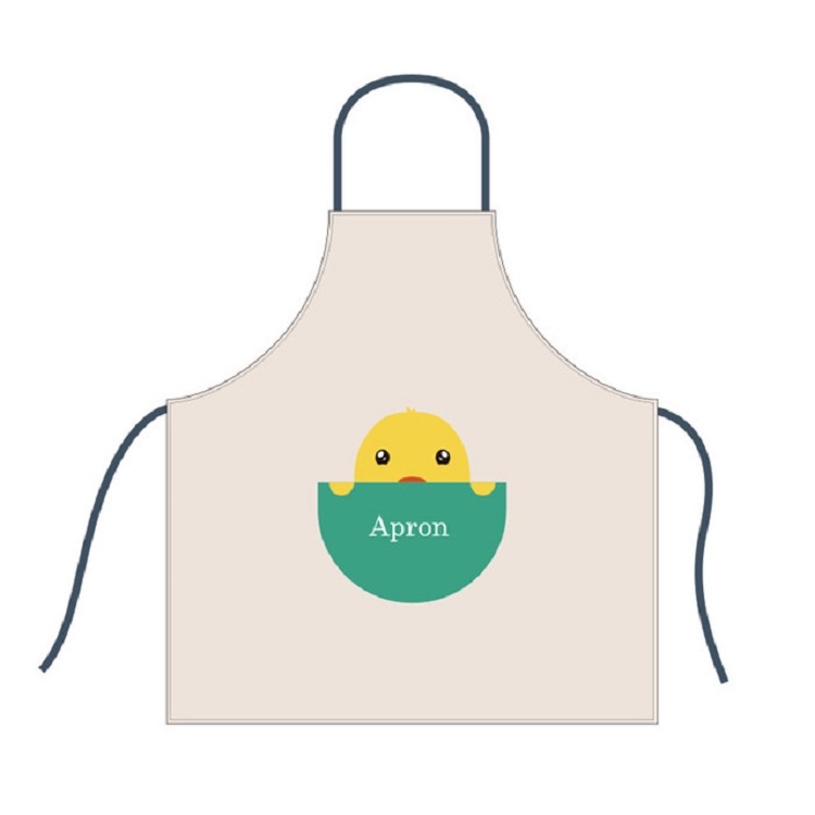 

Cartoon Animal Pattern Apron Home Kitchen Waterproof and Oil-proof Small Fresh Apron Skirt, Size:One Size(Beige)