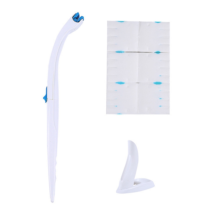 

Disposable Toilet Brush Household Toilet Brush with Detergent, Style:Splicing