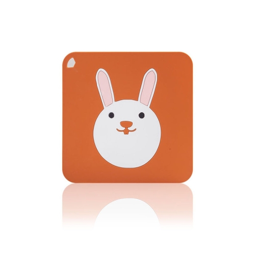 

10 PCS Anti-scald and Heat-resistant Placemats Home Waterproof and Oil-proof Table Mats Silicone Coasters, Size:Large, Style:Bunny