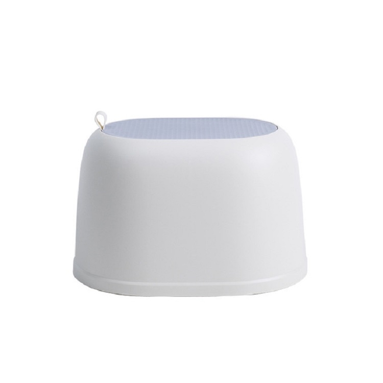 

Creative Portable Bathroom Anti-slip Stool Children Plastic Stool(White)