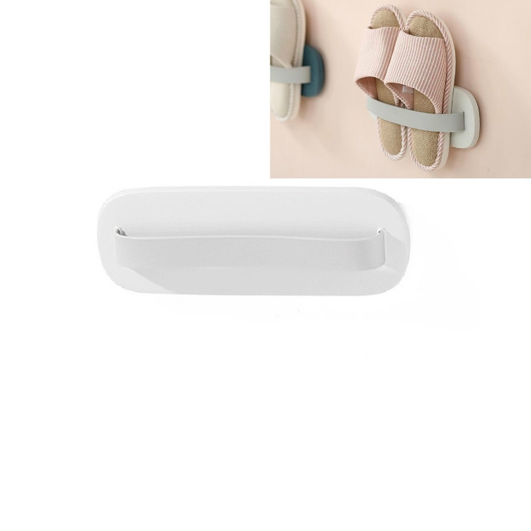 

Bathroom Wall-mounted Shoe Rack Shoe Rack Behind Entrance Door(White+Gray White)