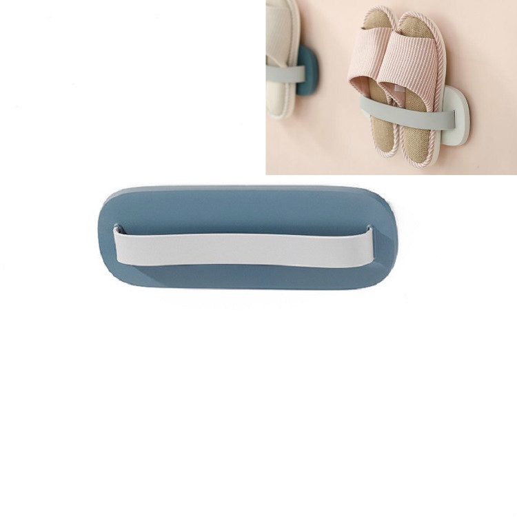 

Bathroom Wall-mounted Shoe Rack Shoe Rack Behind Entrance Door(Dark Blue+Gray White)
