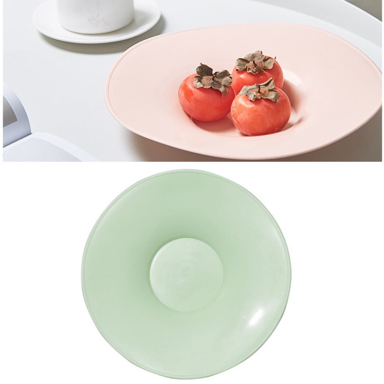 

Plastic Small Bowl Salad Bowl Living Room Coffee Table Candy Tray(Medium Green)