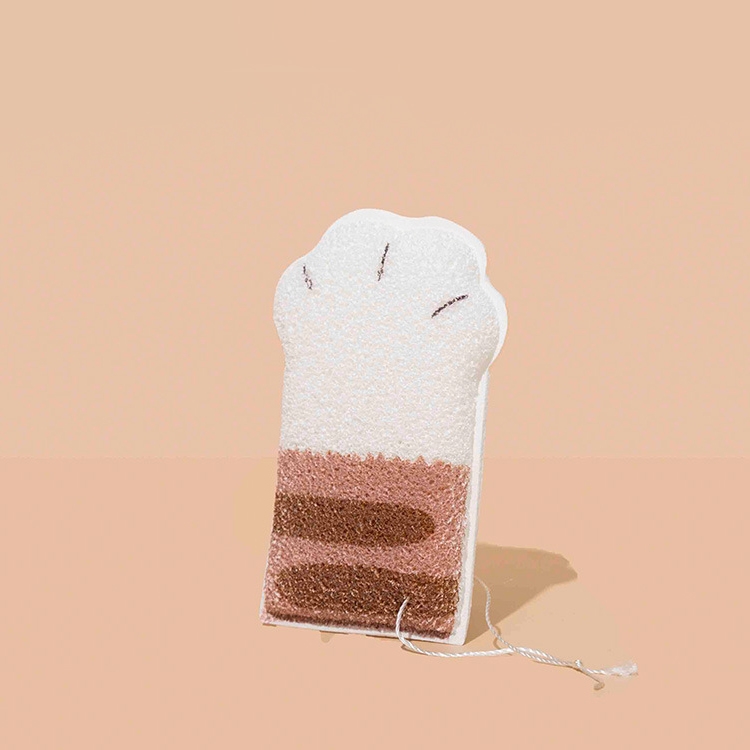 

Cat Paw Bath Cotton Baby Bath Ball Children Rub Bath Towel Bath Wipe(Stone)