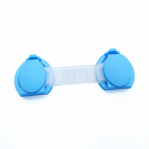 

4 PCS/Lot Drawer Door Cabinet Cupboard Toilet Safety Locks Baby Kids Safety Care Plastic Locks Straps Infant Baby Protection(Blue)