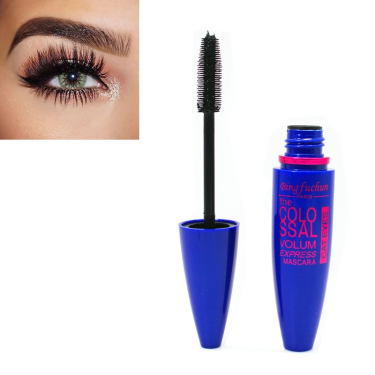 

Black Mascara Express Make Up Eyes Curling Waterproof rocket mascara(Dark Blue)