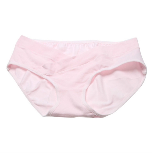 

Low Waist Pregnant Women Underwear Cotton Breathable Pregnancy Period Underwea, Size:L(Pink)