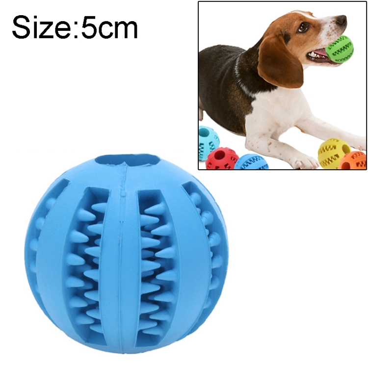 

Dog Toy Interactive Rubber Balls Pet Dog Cat Puppy Elasticity Teeth Ball Dog Chew Toys Tooth Cleaning Balls Toys for Dogs, Size:5 cm(Dark Blue)